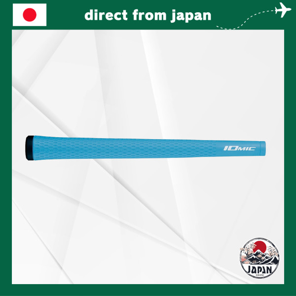 IOMIC Sticky MID Golf Grip – Sky Blue × Black (M60 / No Backline)