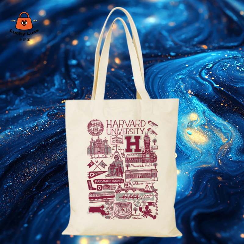 [โชคดี] Replica American College Stanford University Canvas Bag Duke University Duke University Canv