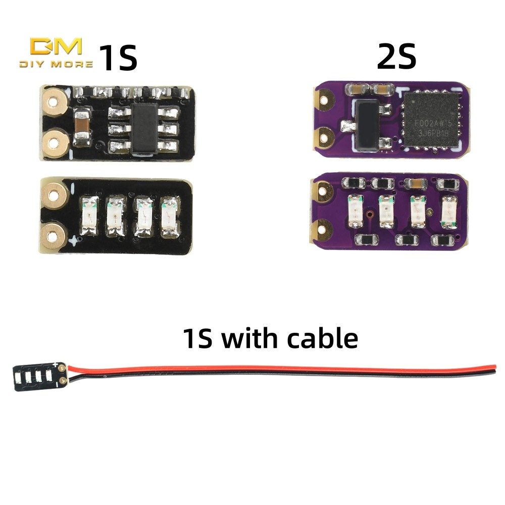 DIYMORE 3.7 4.2V โมดูลวัดตัวบ่งชี้ไฟฟ้าโมดูลจอแสดงผลไฟฟ้า 1 Series Li-ion แบตเตอรี่จอแสดงผลไฟฟ้า Mini LEDs