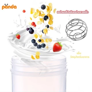 แก้วเชค ใหม่ลูกสปริงเชค เขย่าผงโปรตีนอย่างรวดเร็ว แก้วชงโปรตีน 500ML จัดส่งที่รวดเร็ว COD