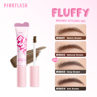 PINKFLASH Fluffy จัดแต่งทรงผม Tinted Brow Gel กันน้ํา 3D Eye…