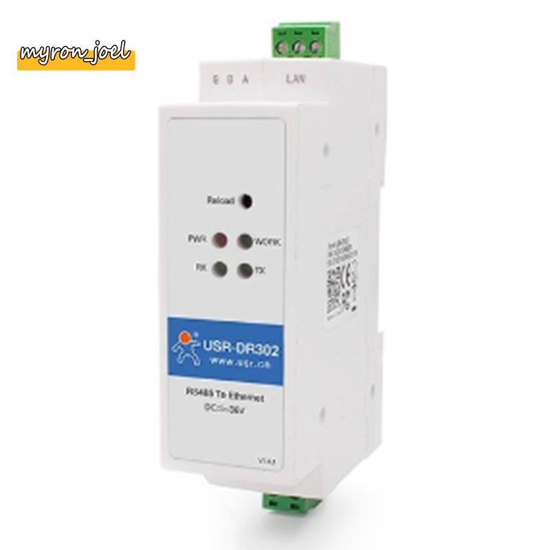-DR302 Din Rail Serial RS485 to Ethernet IP Server Module Ethernet Converter Modbus RTU to Modbus Un
