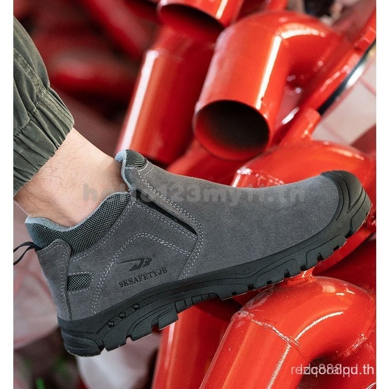 6KV รองเท้านิรภัย Steel Toe Anti-Stab Anti-Impact เหมาะสําหรับสวมใส่ทํางานสําหรับผู้ชายและผู้หญิงขนา
