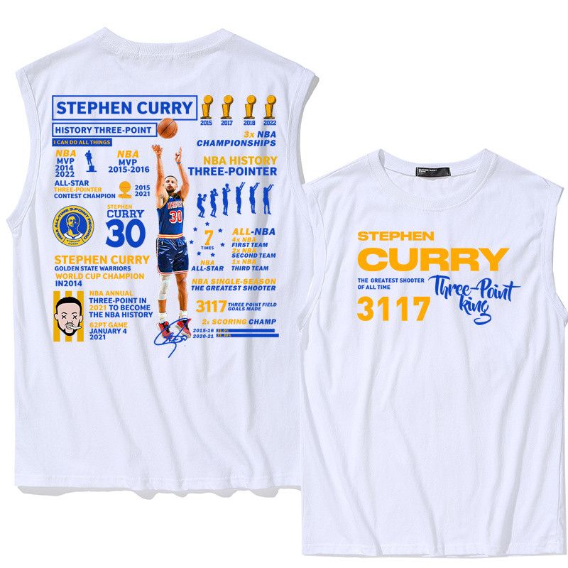 เวสต์ผู้ชาย 100% ฝ้าย ไร้แขน บาสเกตบอล ปริ้นโคบี/คูรี สินค้าพร้อมส่ง จัดส่ง24ชั่วโมง ไซส์ครบ - รูปที่ 3