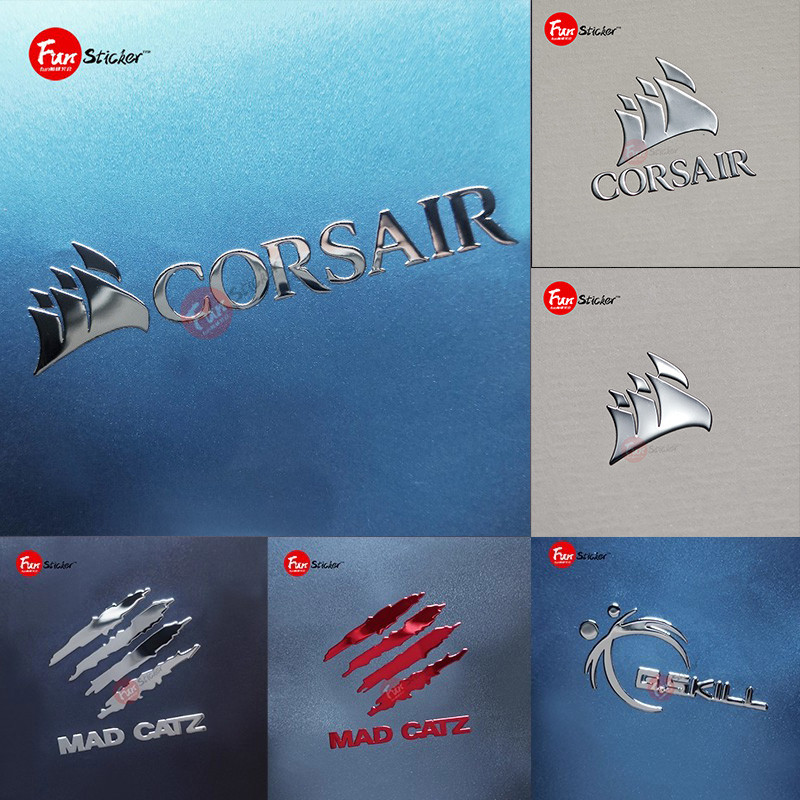 Pirate Ship corsair Cosair Logo สติ๊กเกอร์คีย์บอร์ดโทรศัพท์มือถือ สติ๊กเกอร์โลหะแล็ปท็อป