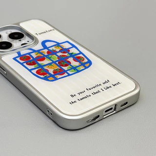 ความรู้สึกขั้นสูง จัดส่งจากประเทศไทย สไตล์อินสตา แมะเขือเทศfor iPhone เคสไอโฟน 13 12 11 PRO MAX 16 15 14 X XS MAX XR 7/8