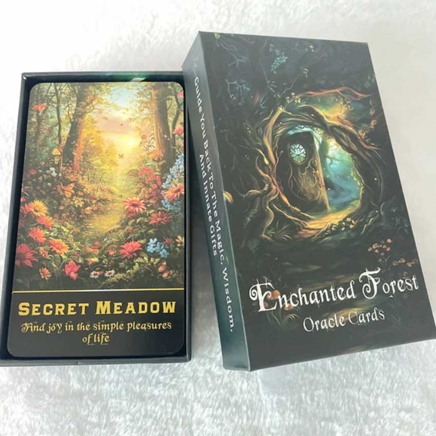 Magic Forest Oracle Card Enchanted Forest Oracle 12X7 ซม. การ์ดภาษาอังกฤษ