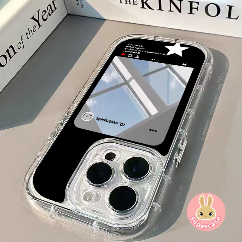 Ins สไตล์กรอบกระจกเคสโทรศัพท์สําหรับ Honor 300 200 100 90 สมาร์ท 80 GT 70 60 50 Pro SE 30 30S 20 20S Lite GT Pro Power 5G 4G น่ารัก Simple Photo Soft กันกระแทกปลอกใส