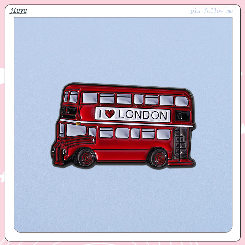 Red Bus Enamel Pins | เข็มกลัด enamel สำหรับคนที่ชอบลอนดอนและแฟชั่น