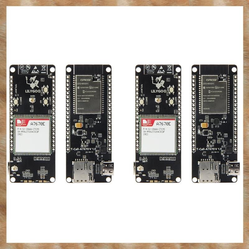 [KYG] 2X T-Call A7670 4G 2G ESP32 บอร์ดพัฒนา A7670E LTE GSM เครือข่าย ESP32-WROVER-E WiFi โมดูล