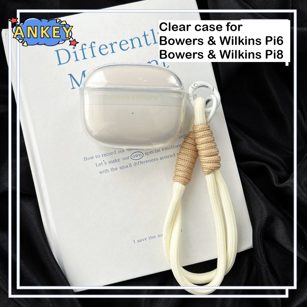 for Bowers & Wilkins Pi6 Pi8 Case Protective Transparent Clear TPU Covers Bluetooth Earphone Shell H