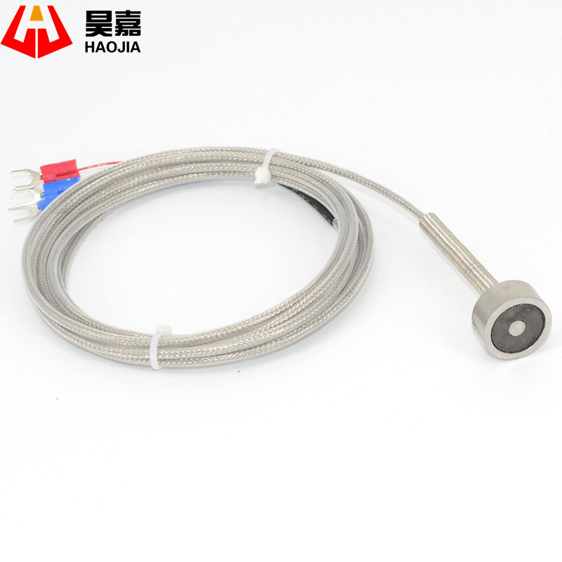 Magnetic pt100 Temperature Probe pt100 อุณหภูมิเซนเซอร์ดูดซับแม่เหล็กอุณหภูมิ Sensor Magnetic Probe
