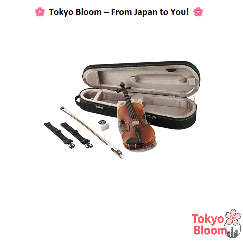YAMAHA Braviol Violin Set V7SG - Available in Multiple Sizes (1/8, 1/4, 3/4) with Lightweight Case, 
