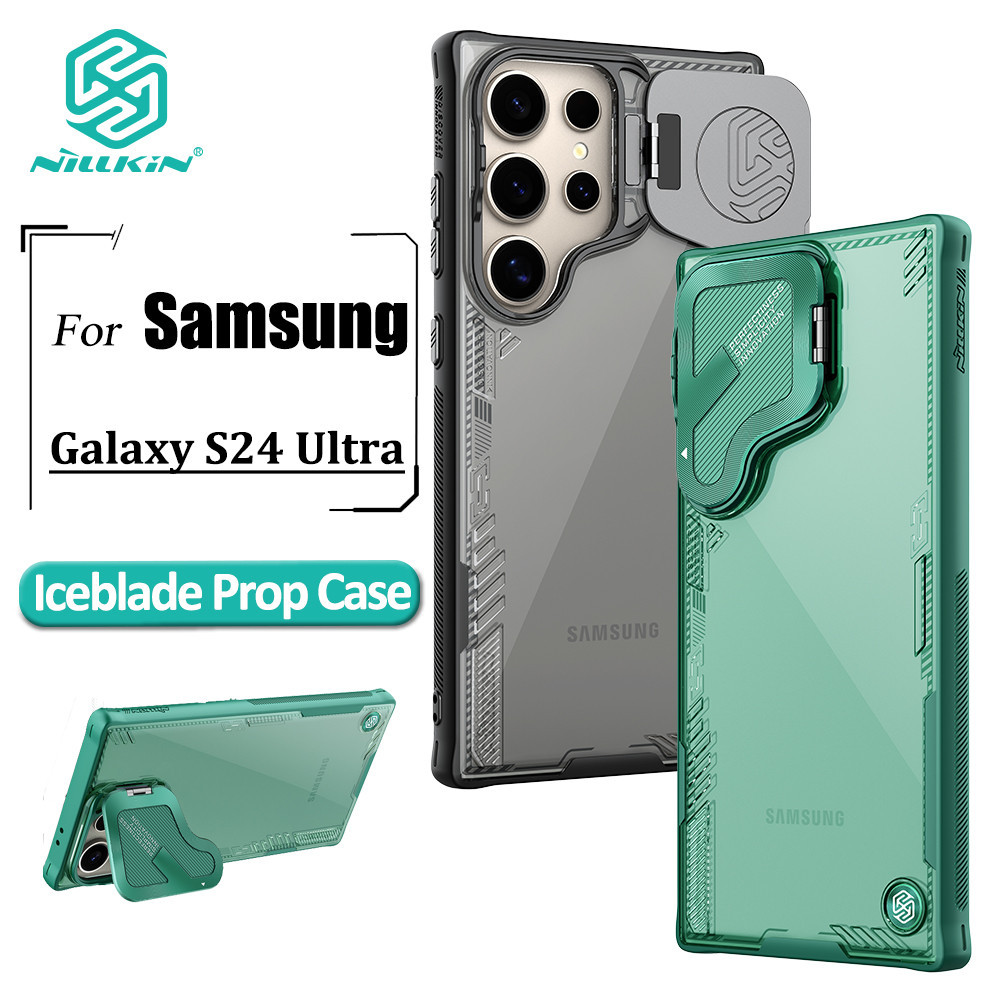 Nillkin Iceblade Prop Case สําหรับ Samsung Galaxy S24 Ultra เคสโทรศัพท์แบบฝาพับเลนส์ป้องกันปกหลัง