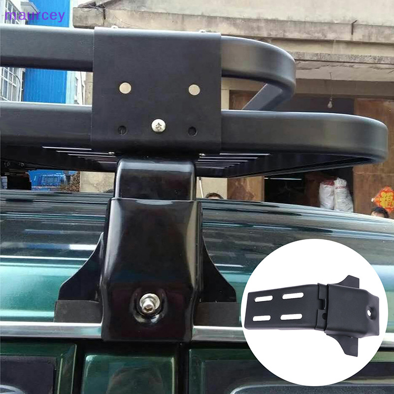 Maurcey แร็คหลังคา Fixed Rain Gutter แร็คหลังคารถ Gutter Mount Adapter สําหรับ SUV / MPV TH