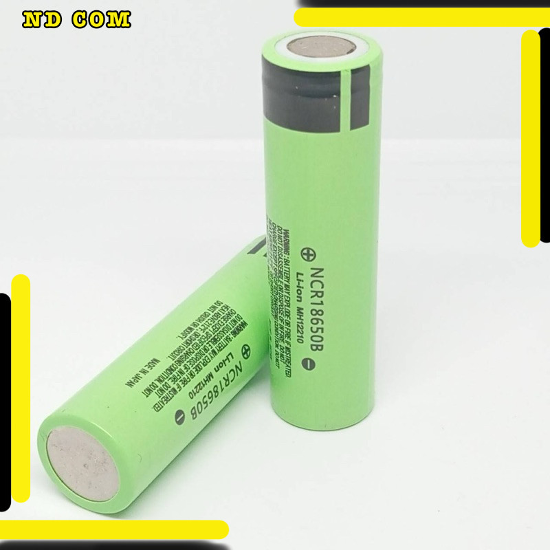สุดคุ้ม! 1ก้อน ถ่านชาร์จ 18650 ความจุ 3400 mAh 3.7 โวล ลิเธียม NCR18650B ถ่าน 18650