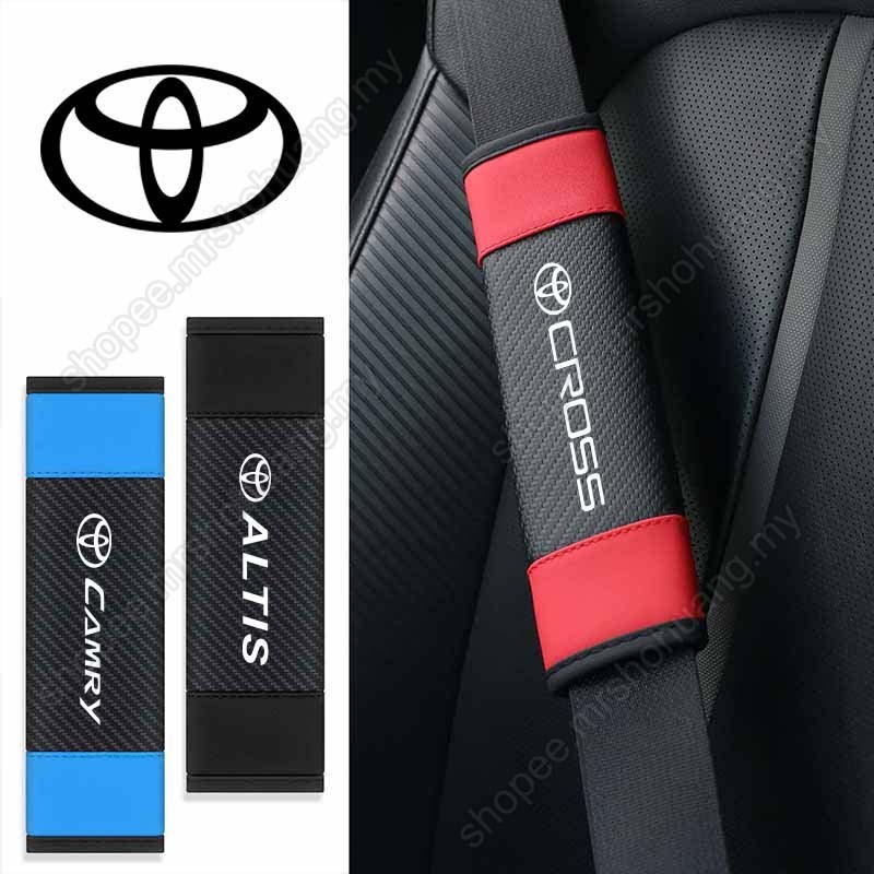 เข็มขัดนิรภัยฝาครอบไหล่รถยนต์สําหรับ Toyota Wish Vios Hilux Rush Avanza Altis Camry Innova Yaris