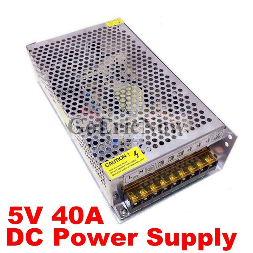 ✶AC 220 V input DC 5V 40A output 200W Power Supply Switching Power Supply