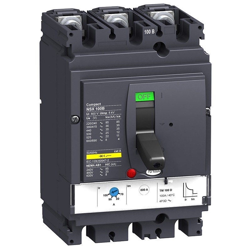 ✮LV429546 MCCB NSX100B TMD 25A 3p2d 25kA Moulded case circuit breaker