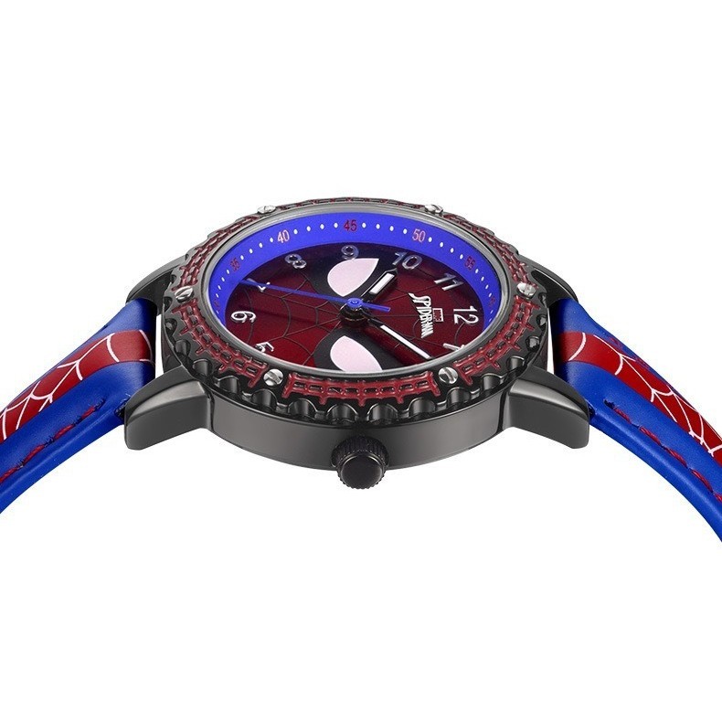 นาฬิกาเด็ก นาฬิกาการ์ตูน Spider Man นาฬิกาอนิเมะเด็กผู้ชายคุณภาพสูง
