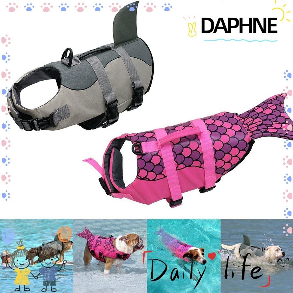 Daphne เสื้อชูชีพสุนัขพายเรือว่ายน้ํา Preserver ชุดว่ายน้ํา Mermaid Shark