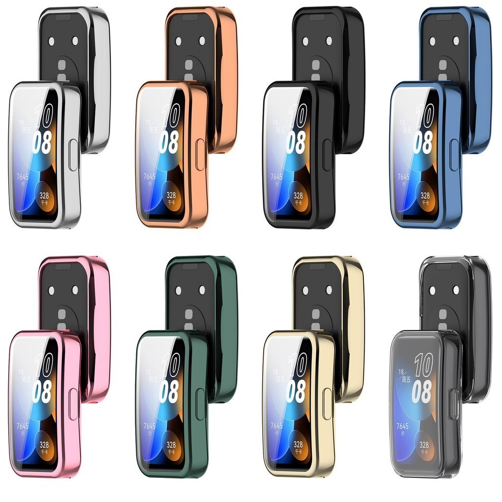 ชุดป้องกัน Huawei Band 10 Huawei Band 9 Tpu Soft Pack เคส  Huawei Band 8 NFC All Inclusive Plating Protection Cover - รูปที่ 6