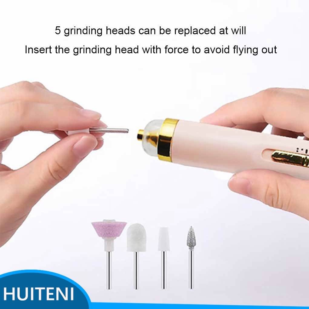 1/2/3 ครัวเรือนสปา 5-in-1 เล็บเครื่องบดเล็บเท้า Professional ชาร์จไฟฟ้าขัดเครื่องมือขัด Sander Handt