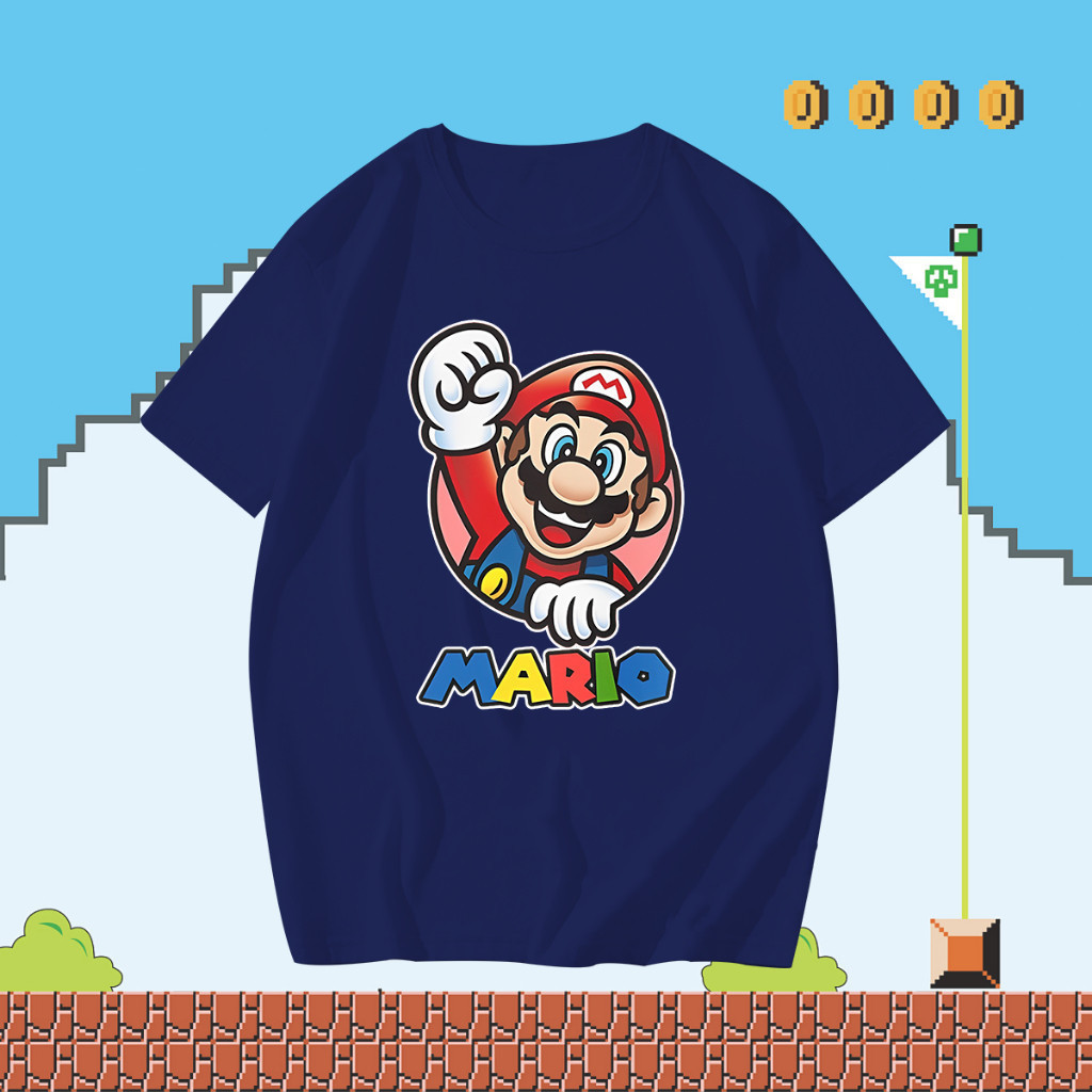 ️ เสื้อยืดSuper Mario XN06  ไม่จำกัดเพศ ราคาถูก ฝ้าย 100% ขนาด
