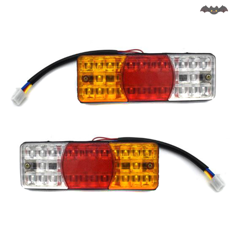 [PE] 3 สี LED ไฟท้ายกันน้ําย้อนกลับหยุดเบรกไฟเลี้ยวรถจักรยานยนต์ 12V TH