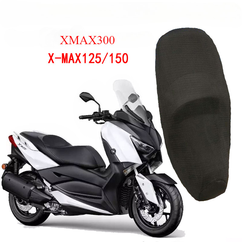 รถจักรยานยนต์ Anti-Slip 3D ผ้าตาข่ายป้องกันเบาะรองนั่งสําหรับ YAMAHA XMAX300 X-MAX125/150