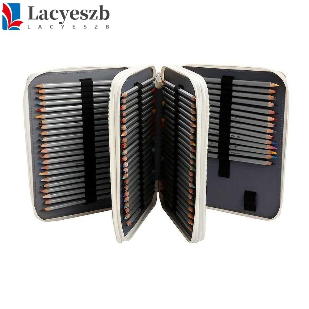 Lacyeszb กระเป๋าดินสอสี, 120 ช่องลายดอกไม้ขนาดเล็กกระเป๋าเก็บเครื่องหมาย, สีน้ําความจุขนาดใหญ่มัลติฟังก์ชั่ซิปวาดแปรงกระเป๋าดินสออุปกรณ์การเรียน