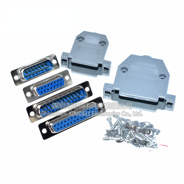 Db15 DB25 DB9 ชาย Serial Port Nine-Pin หญิงหัว RS232 Serial Port Plug เชื่อมปลั๊กสายไฟ