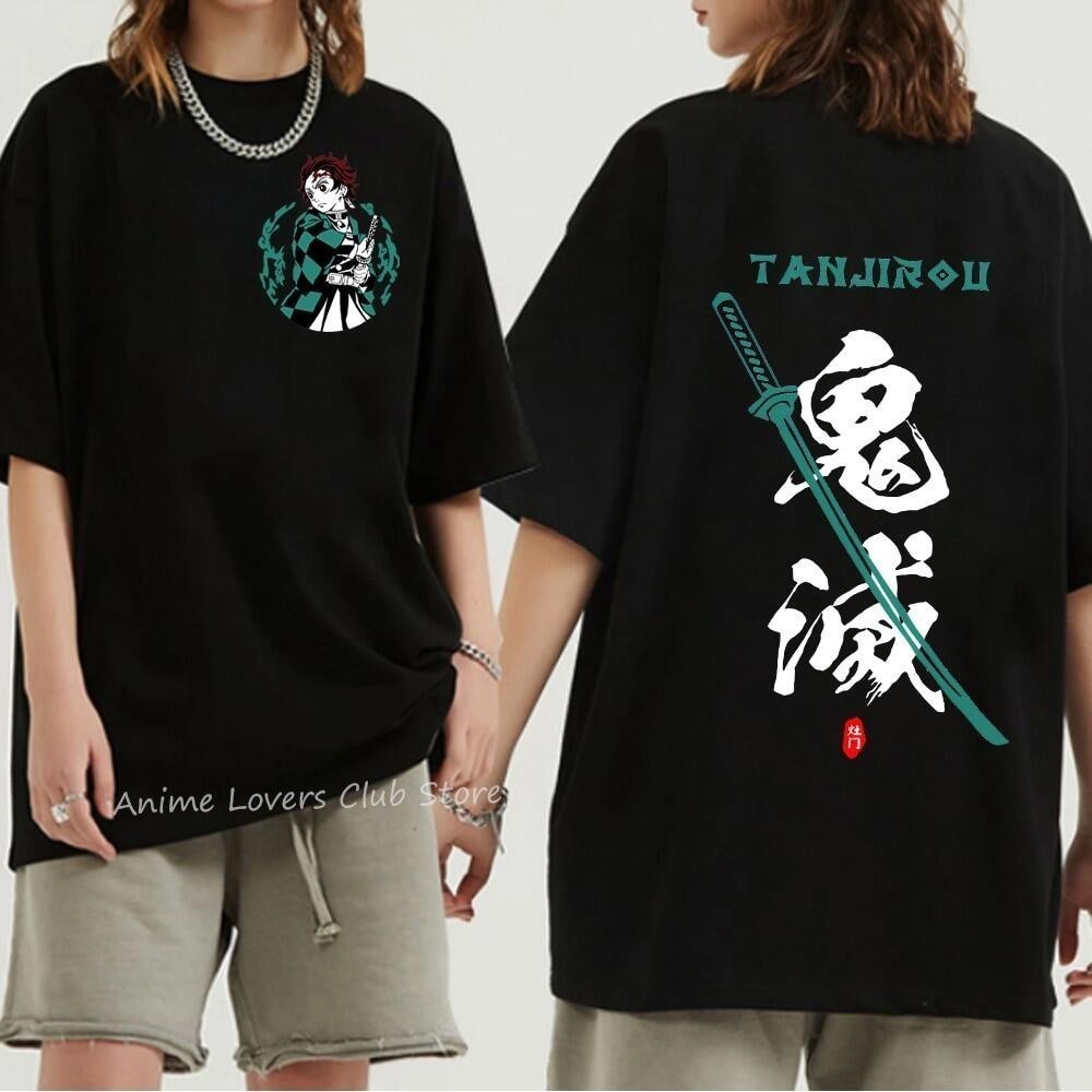 2024 Summer 100% Cotton Ghost Slayer Printed T-shirt
