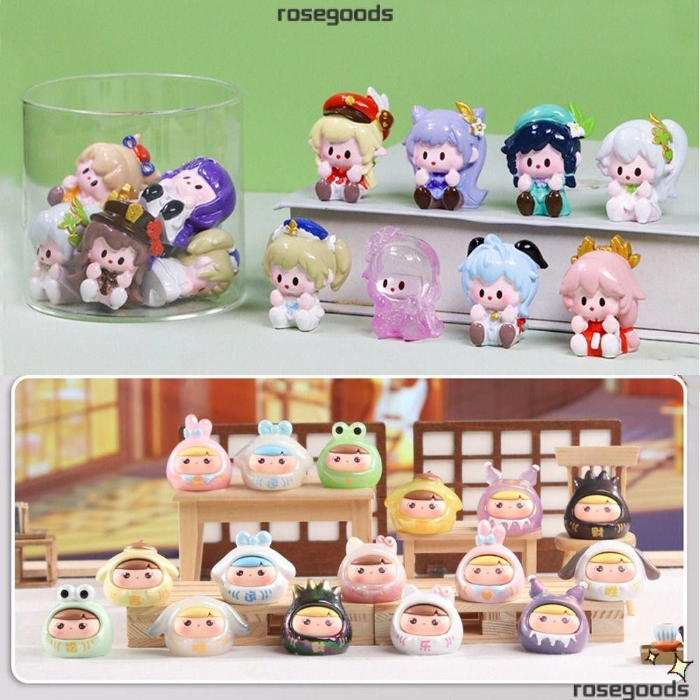 กระเป๋า ROSE กล่องโมเดลมินิ ของขวัญ PVC Vagetable ตุ๊กตารูปตุ๊กตาเด็กผู้หญิง
