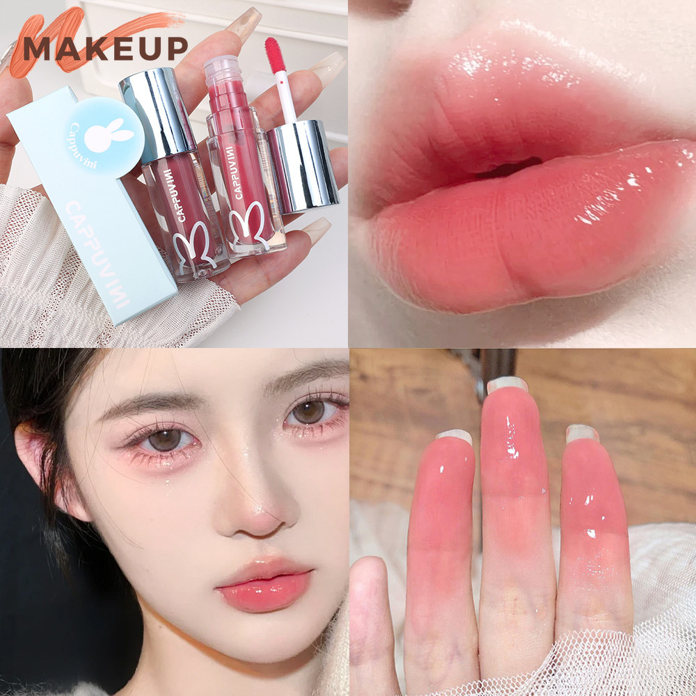 ลิปกลอสกระจก 6 สี - Moisturizing Repairing Lip Oil - เครื่องสําอางแต่งหน้าริมฝีปาก - ลิปสติกน้ําสีนู้ด - กันน้ํา ติดทนนาน ถ้วยไม่ติด