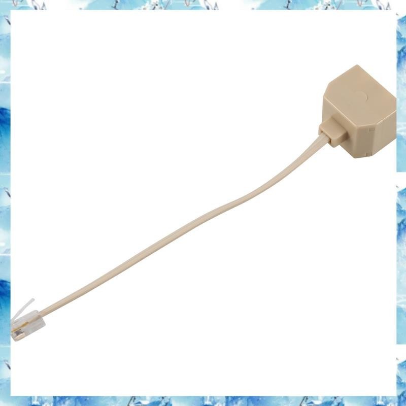 [ ] โทรศัพท์ RJ11 Male Line to Double RJ11 Female Jack Filter Splitter Adapter