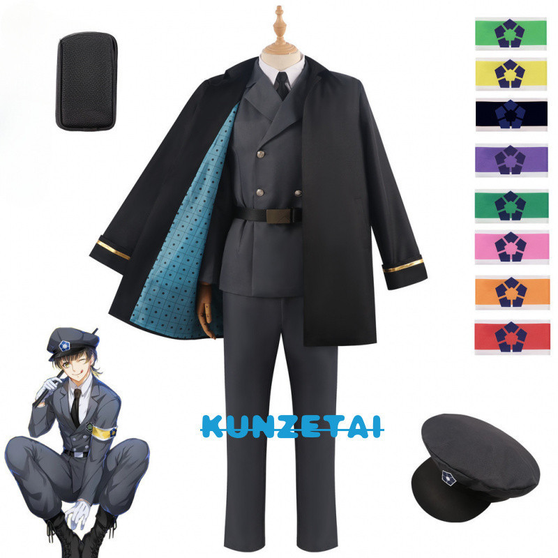 Anime Blue Lock Prison Guards คอสเพลย์ชุดเครื่องแต่งกายชุดสําหรับผู้ใหญ่สีเทาชุด Yoichi Isagi Party Performance ชุด