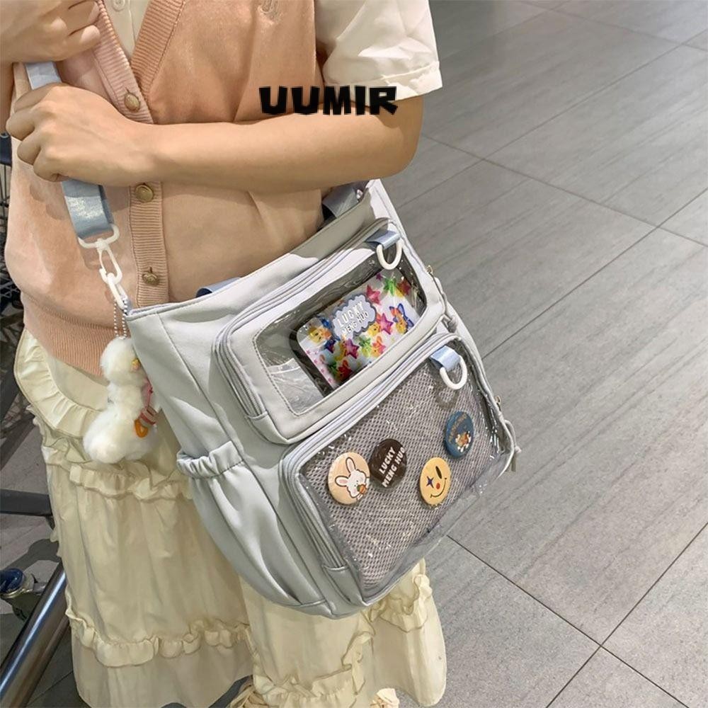 UUMIR กระเป๋าสะพาย Tote, กระเป๋าถือแบบใช้ซ้ําได้ของฮาราจูกุ, ของขวัญสร้างสรรค์ทนทานไนลอนความจุขนาดใหญ่ Satchels Bag ใช้ทุกวัน