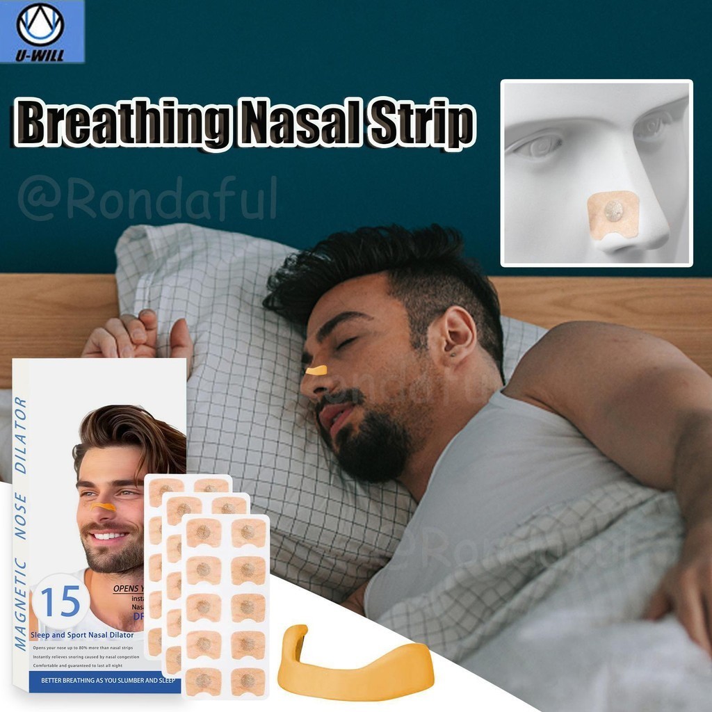 30pcs แถบจมูกสําหรับ Snoring Snore แถบดูดซับเหงื่อ Extra Strength ผิวปลอดภัยแถบจมูก Boost Oxygen Intake nuaedatth