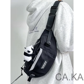 CA.KA เวอร์ชันเกาหลี กระเป๋าคาดเอว เรียบง่าย กระเป๋ากันน้ํา สำหรับผู้ชาย ใหม่แฟชั่น