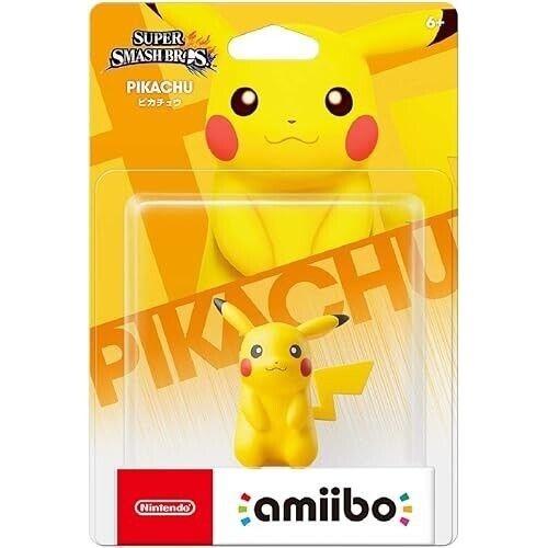 Amiibo Pikachu Super Smash Bros Nintendo 3DS Wii U Nintendo Switch รูปใหม่เอี่ยม
