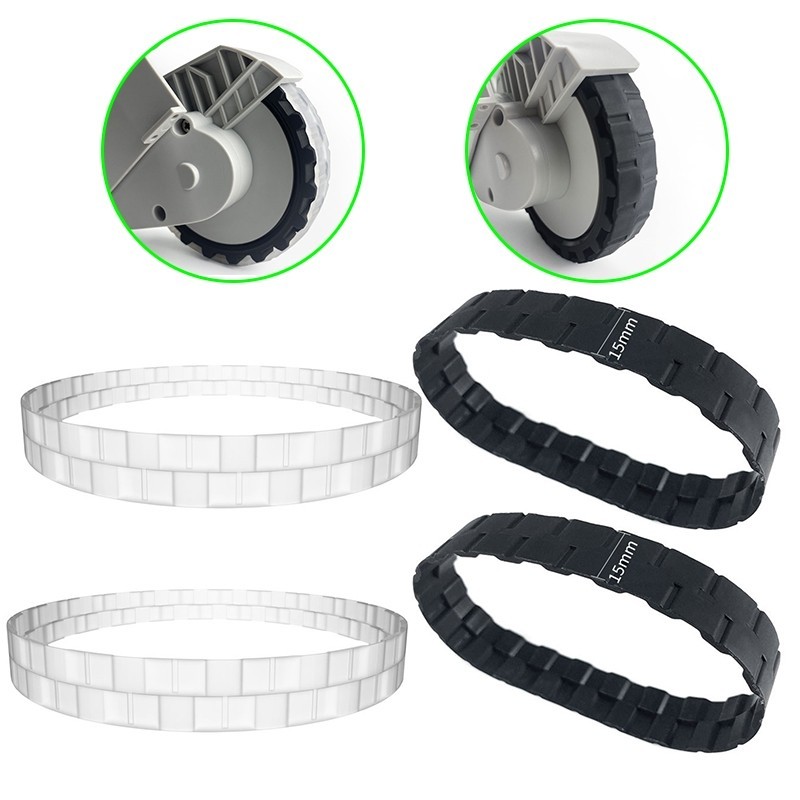 ติดทนนาน Anti wear หนังยางสําหรับ Roborock S50 S55 S51 S6 S4 S5 Max แพ็ค 2 ชิ้น