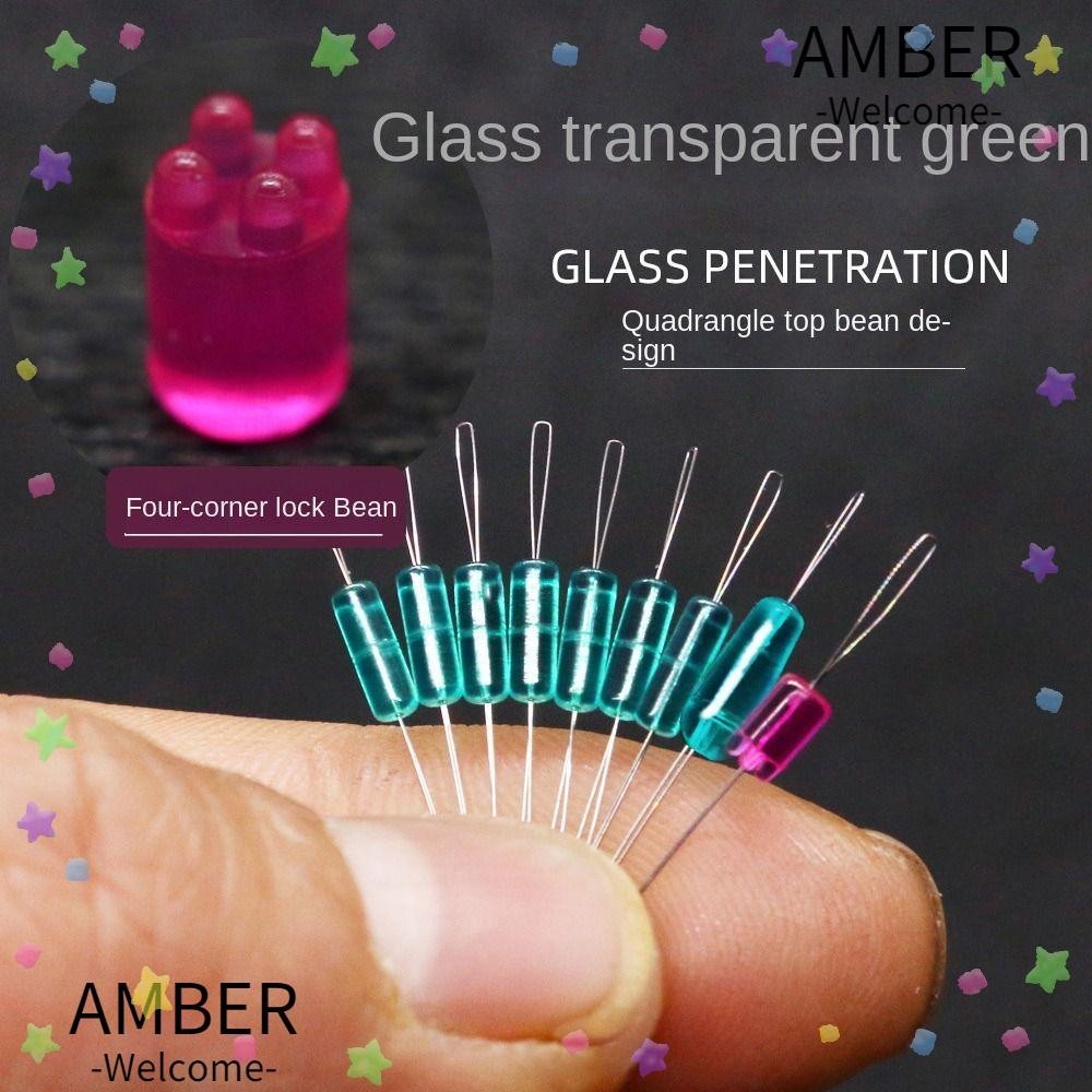 Amber ถั่วยางใส 7+2 4S-L 10 กลุ่ม อุปกรณ์เสริม สําหรับตกปลา 90 ชิ้น
