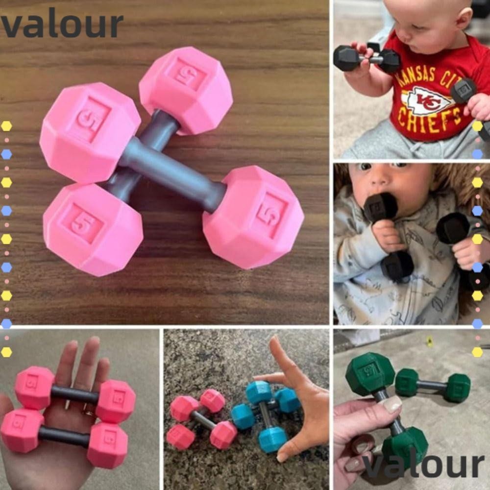 Valour ดัมเบลพลาสติก PLA น้ําหนักเบา จับง่าย ของเล่นสําหรับเด็กผู้ชาย และเด็กผู้หญิง