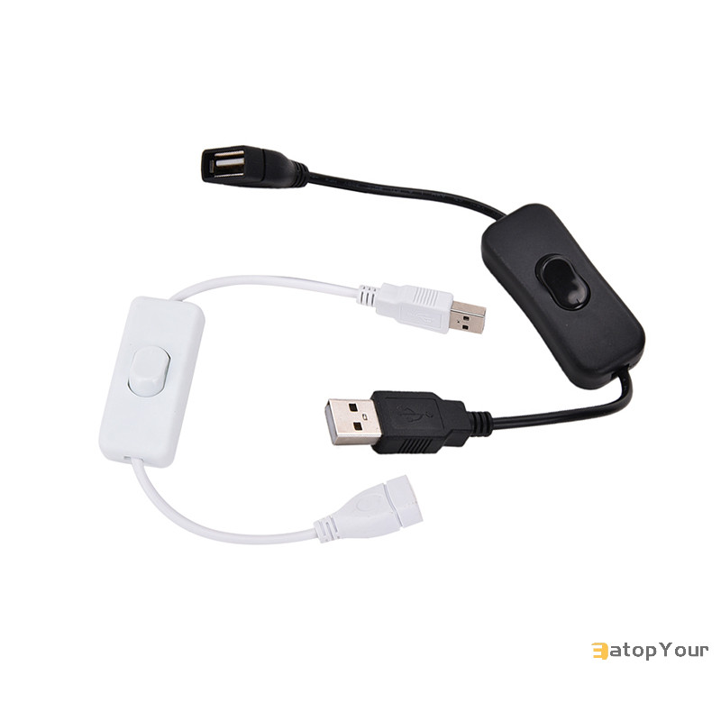 Eatopyour] สาย USB พร้อมตัวควบคุมพลังงานสวิตช์สําหรับ Raspberry Pi Arduino USB On Off Toggle ใหม่