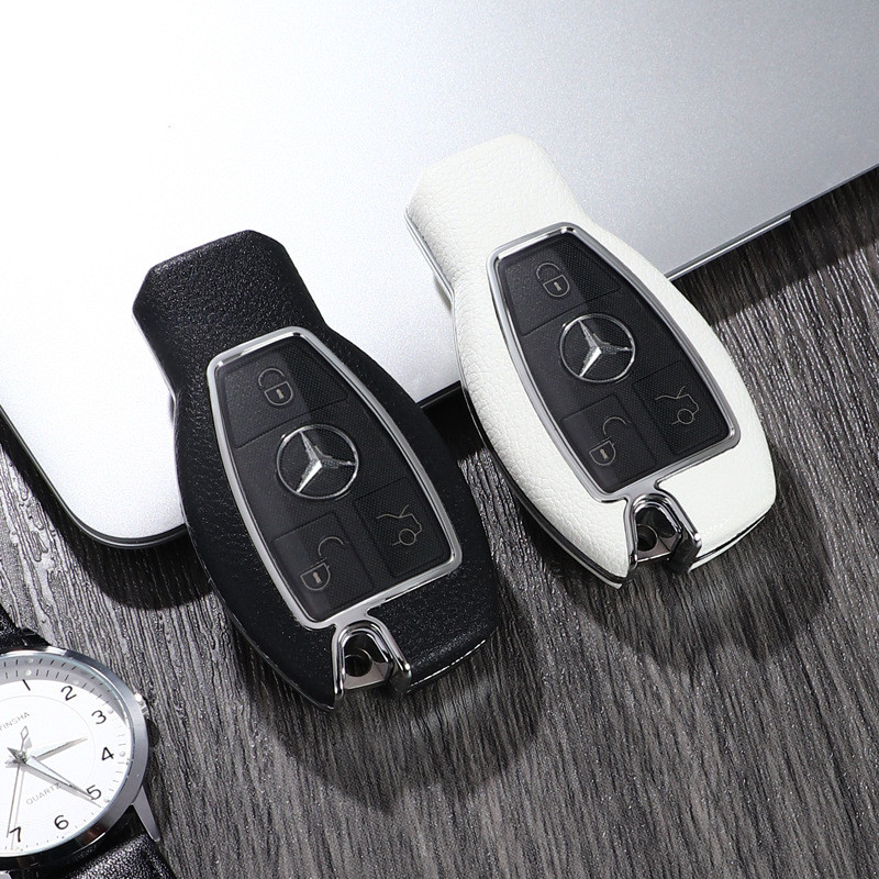 Old Mercedes-Benz ABS Simple Key Cover เหมาะสําหรับ C200l GIA200 GLC260 GLK Weiting V-Class E300 รวมทุกอย่างเปลือกหัวเข็มขัดชาย