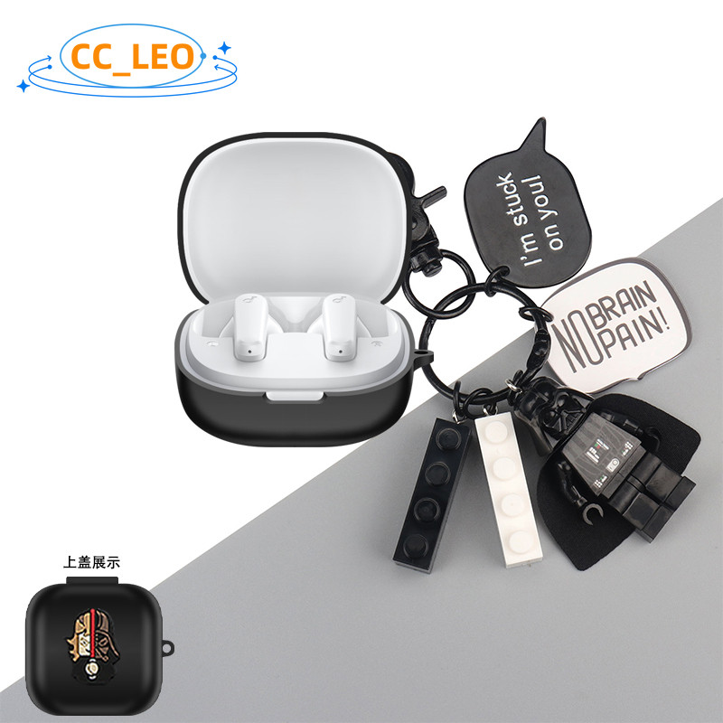 For Anker Soundcore P40i Case Cute Luffy Keychain Pendant Anker Soundcore P40i Silicone Soft Case Ca