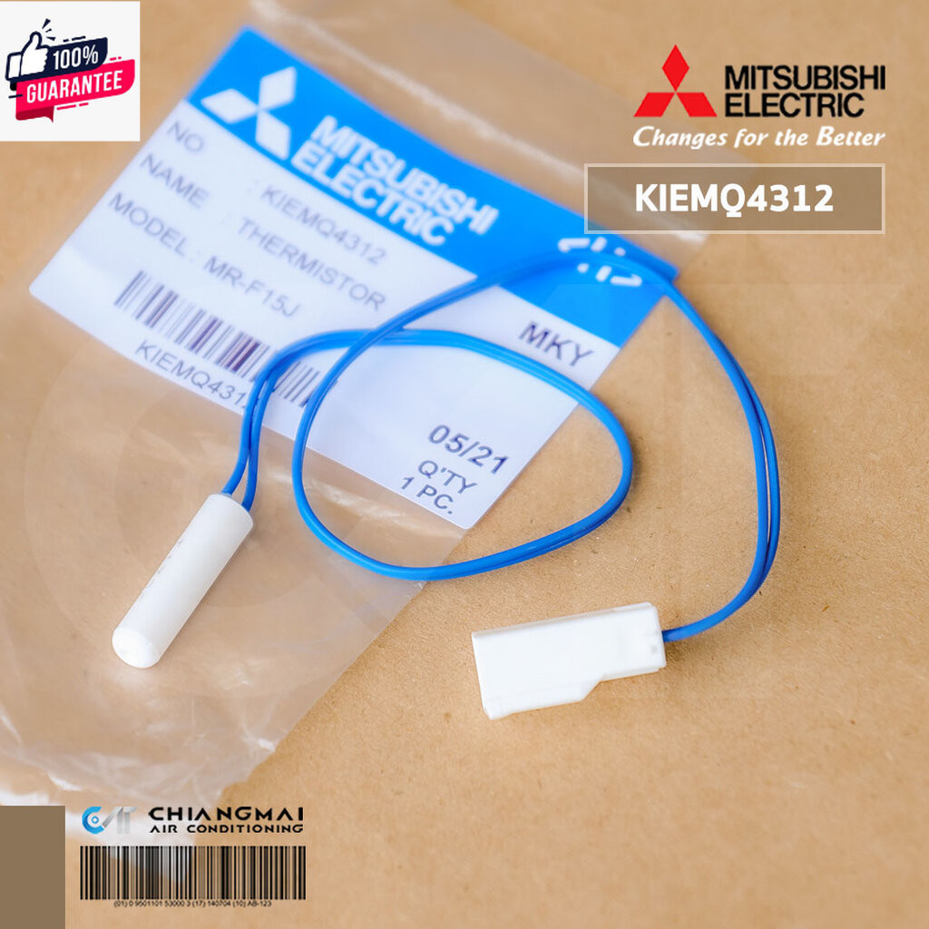 KIEMQ4312 THERMISTOR DEF เทอร์มิสเตอร์ละลายน้ำแข็ง เซ็นเซอร์ตู้เย็น Mitsubishi Electric อะไหล่ตู้เย็