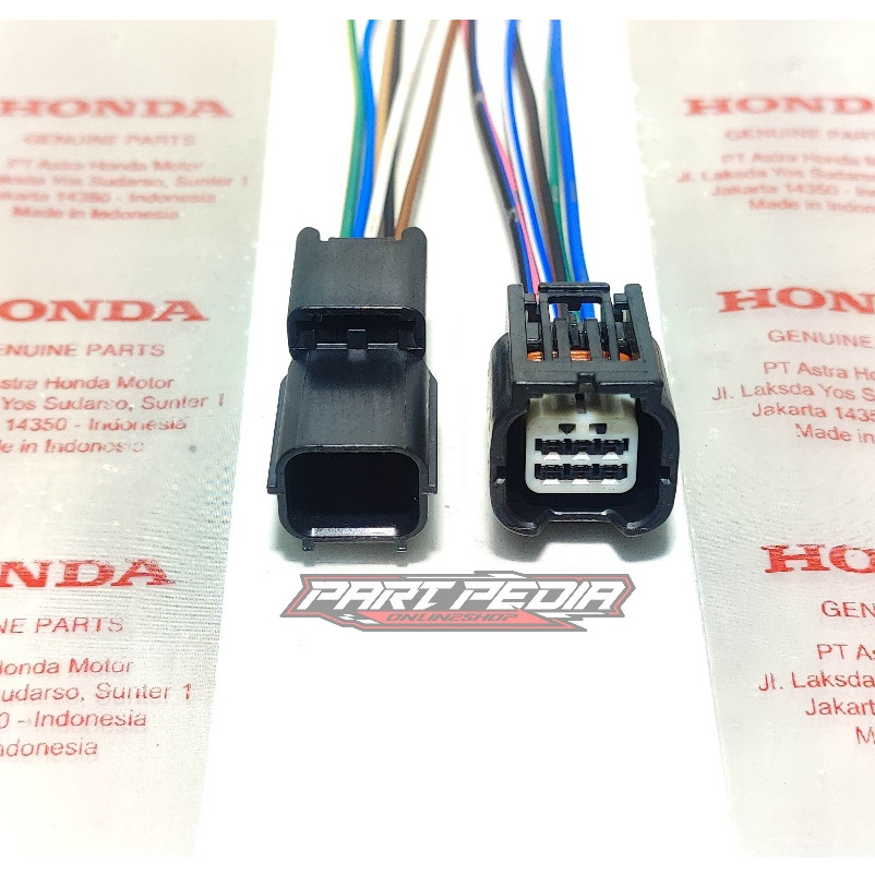 Iss ชายหญิง pin 6 ขวาสวิทช์ซ็อกเก็ตสาย Honda Vario 125 150 led เก่าใหม่เดิม