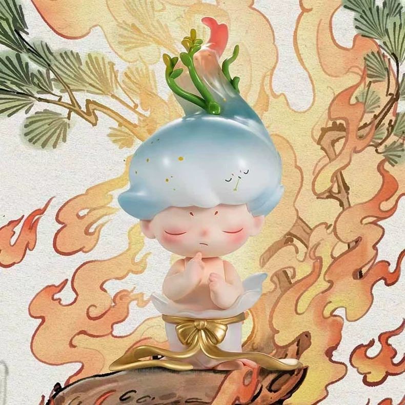 P POPMART POPMART 14th Anniversary Warriors Town Series Mystery Box เล่นอินเทรนด์ DIMOO SP Ono Figure